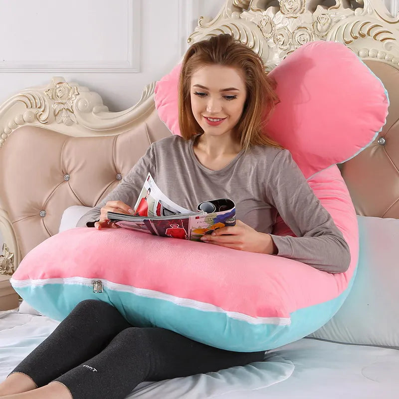 U-Shaped Maternity Pillow – Soft Full-Body Support for Pregnancy