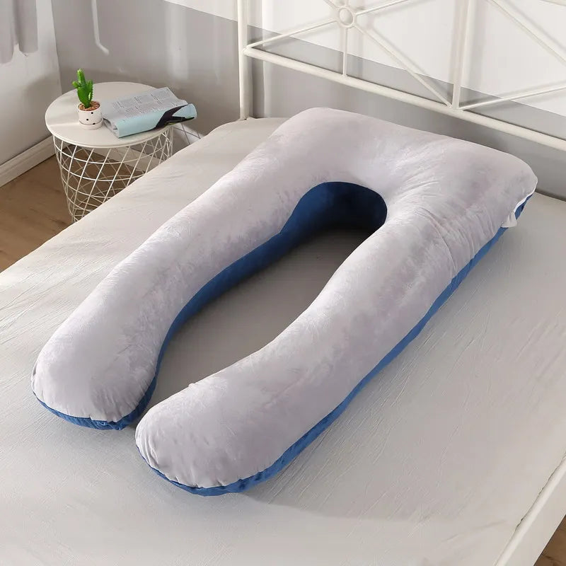 U-Shaped Maternity Pillow – Soft Full-Body Support for Pregnancy