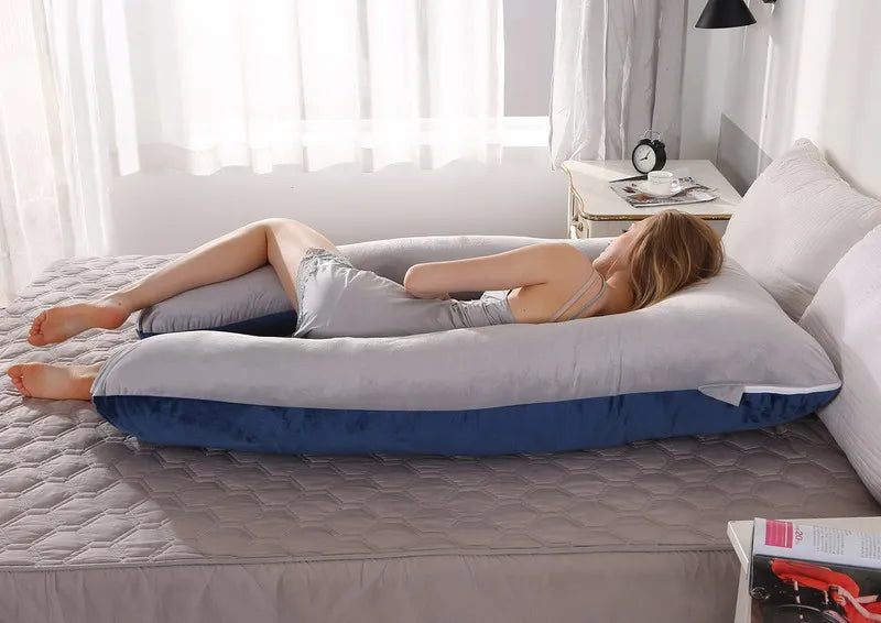 U-Shaped Maternity Pillow – Soft Full-Body Support for Pregnancy