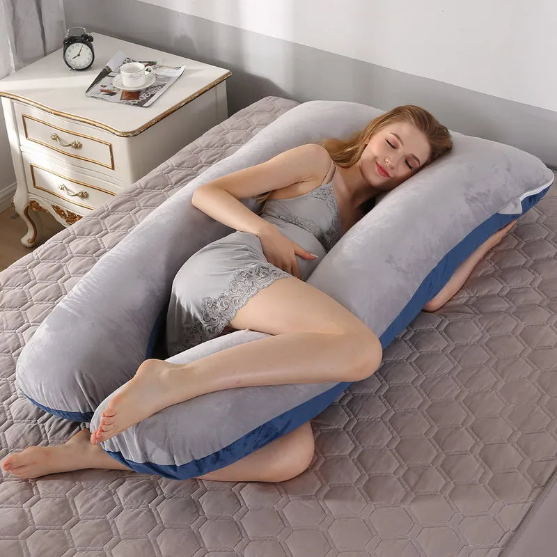 U-Shaped Maternity Pillow – Soft Full-Body Support for Pregnancy