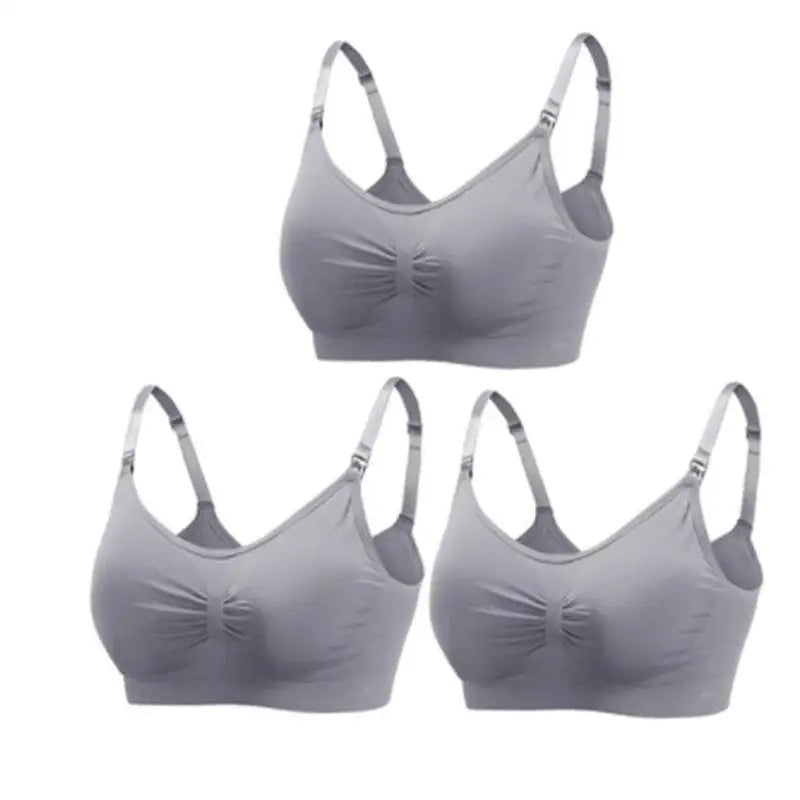 Set of 3 Seamless Maternity Nursing Bras