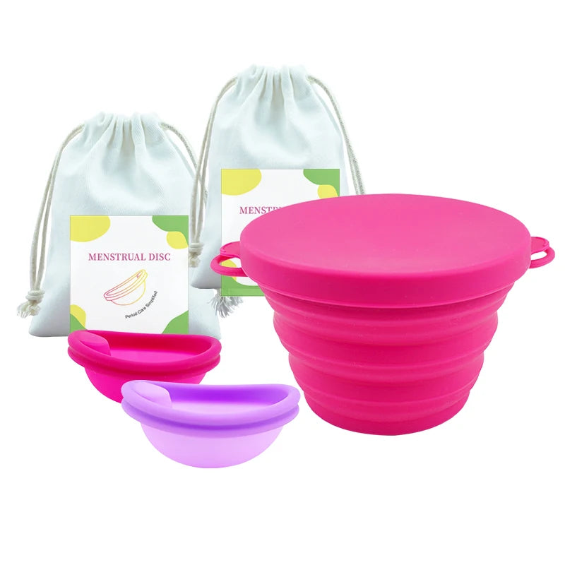 Menstrual Disc Kit - 2 Discs + Carry Cup Sterilizer