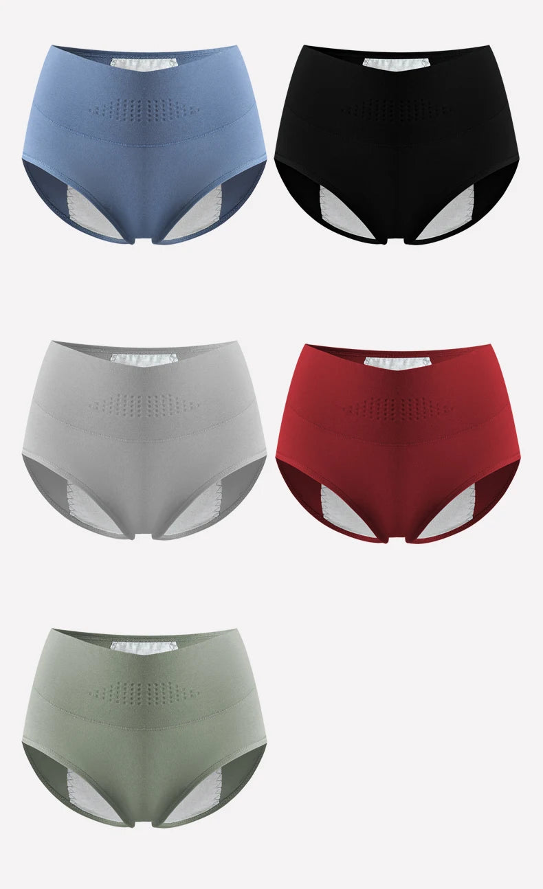 Period Panties Leak-Proof High Waist Cotton