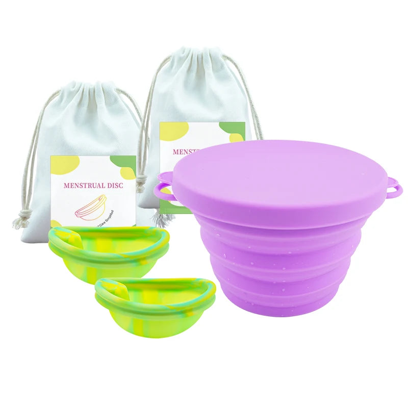 Menstrual Disc Kit - 2 Discs + Carry Cup Sterilizer