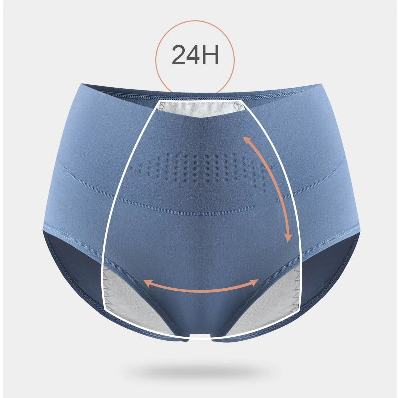 Period Panties Leak-Proof High Waist Cotton