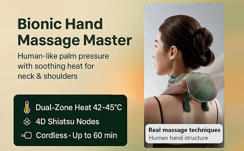 Cordless Neck & Shoulder Massager with Heat