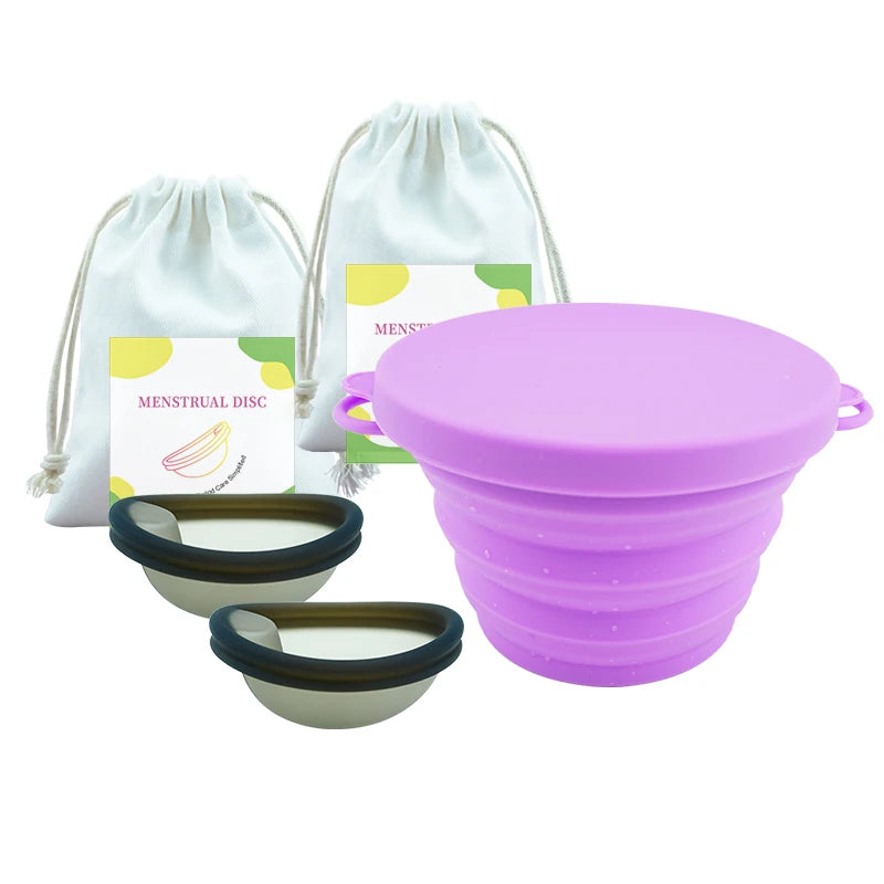 Menstrual Disc Kit - 2 Discs + Carry Cup Sterilizer