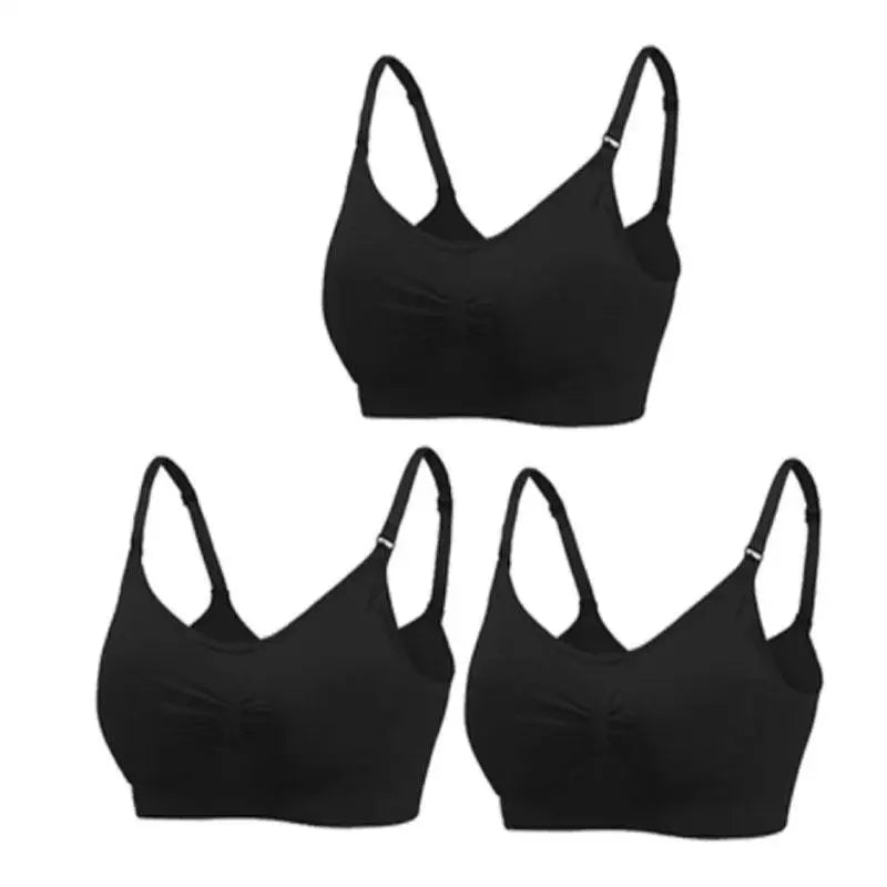 Set of 3 Seamless Maternity Nursing Bras