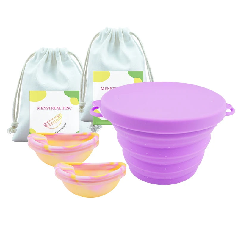Menstrual Disc Kit - 2 Discs + Carry Cup Sterilizer