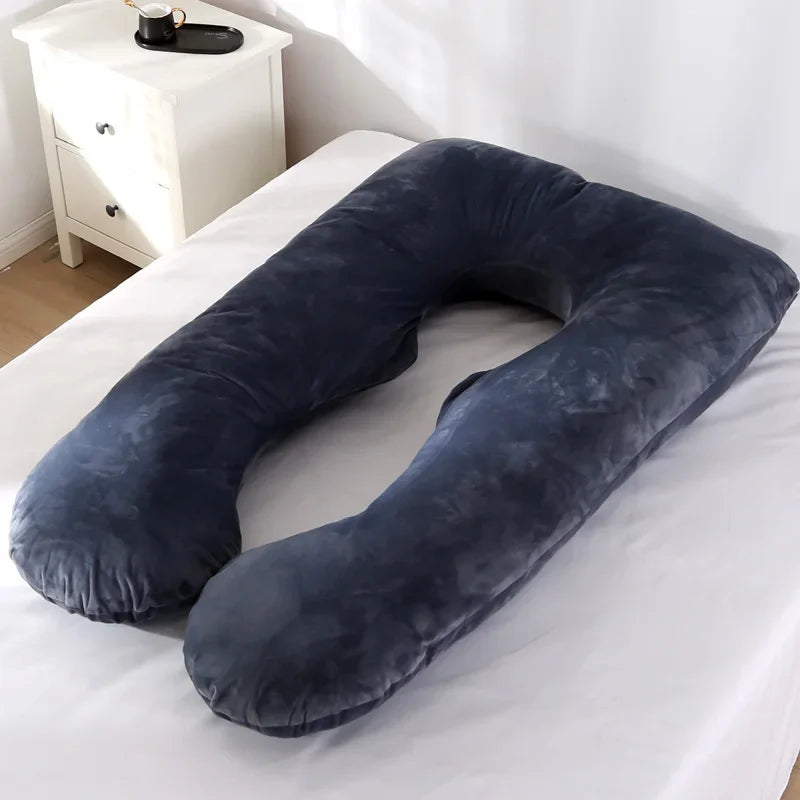 U-Shaped Maternity Pillow – Soft Full-Body Support for Pregnancy