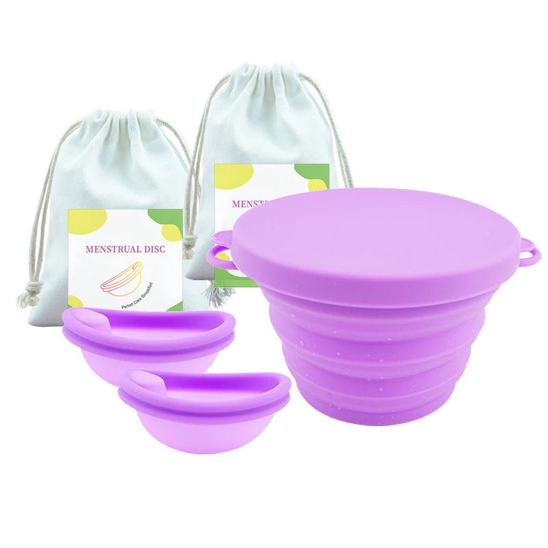 Menstrual Disc Kit - 2 Discs + Carry Cup Sterilizer