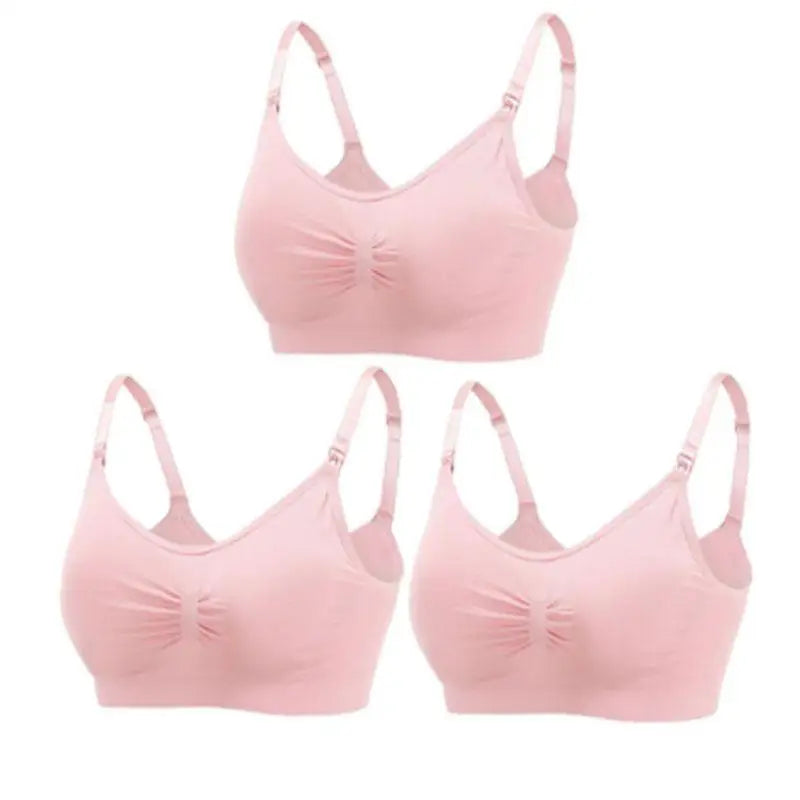 Set of 3 Seamless Maternity Nursing Bras