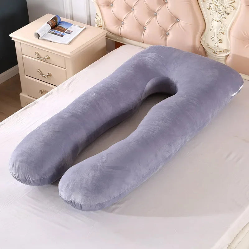 U-Shaped Maternity Pillow – Soft Full-Body Support for Pregnancy