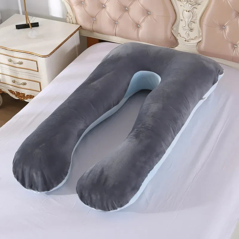 U-Shaped Maternity Pillow – Soft Full-Body Support for Pregnancy