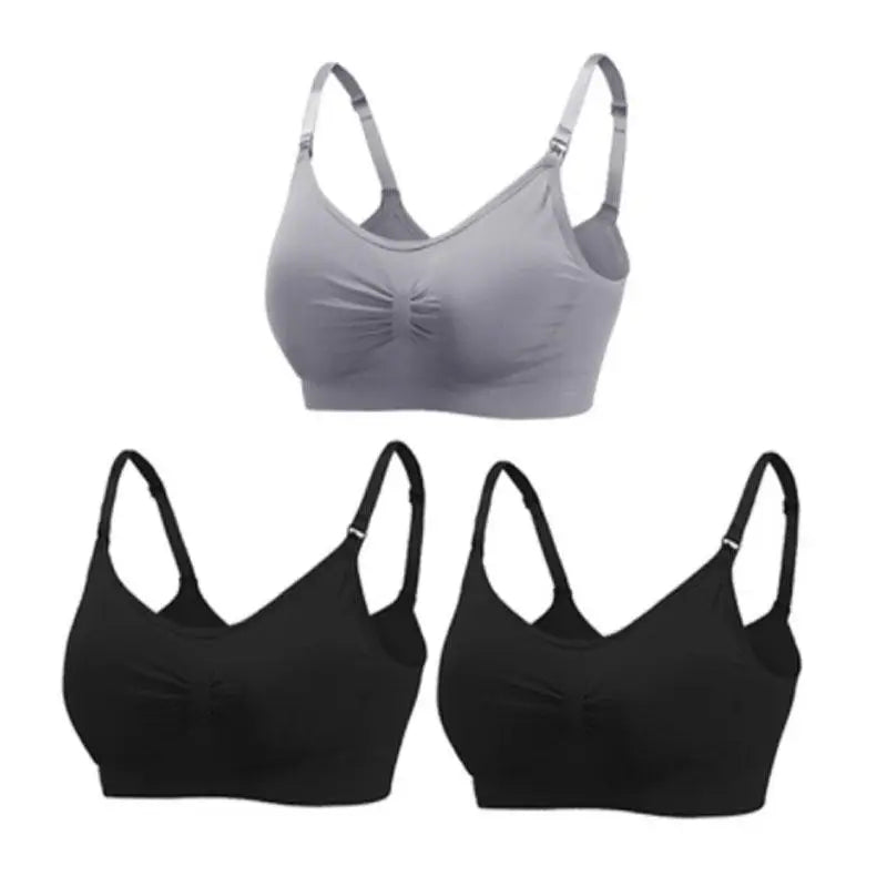 Set of 3 Seamless Maternity Nursing Bras