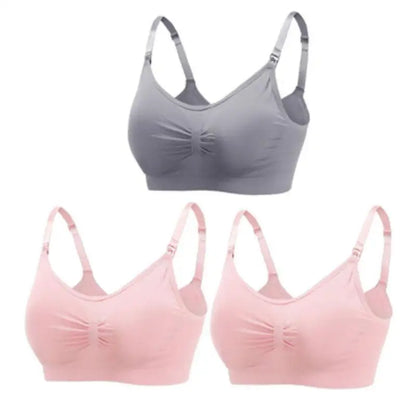 Set of 3 Seamless Maternity Nursing Bras