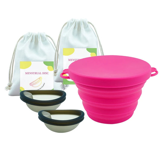 Menstrual Disc Kit - 2 Discs + Carry Cup Sterilizer
