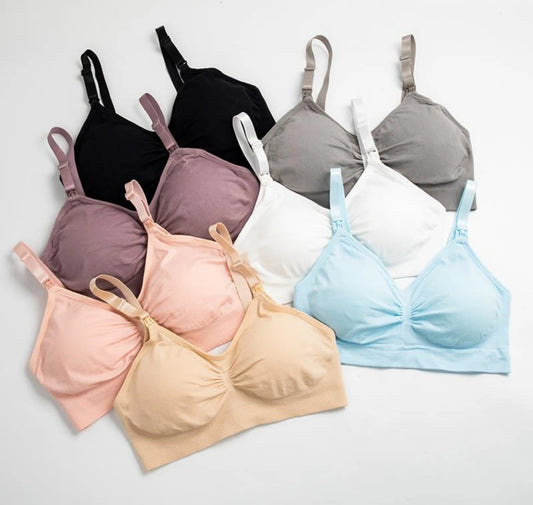 Set of 3 Seamless Maternity Nursing Bras