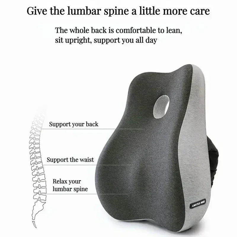 Lumbar Support Cushion for Office Chairs & Cars
