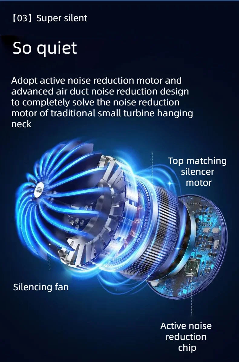 Rechargeable Hands-Free Neck Fan