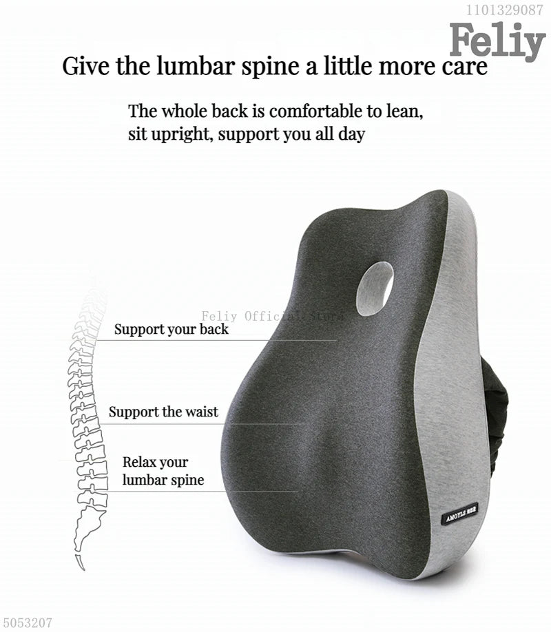 Lumbar Support Cushion for Office Chairs & Cars