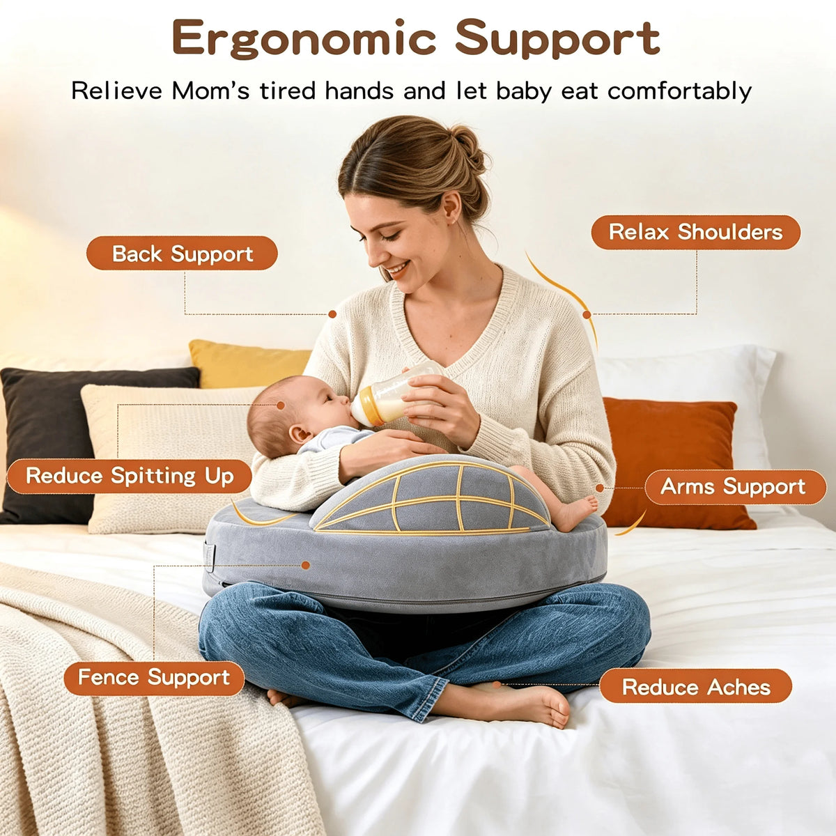 U-Shaped Nursing & Breastfeeding Pillow