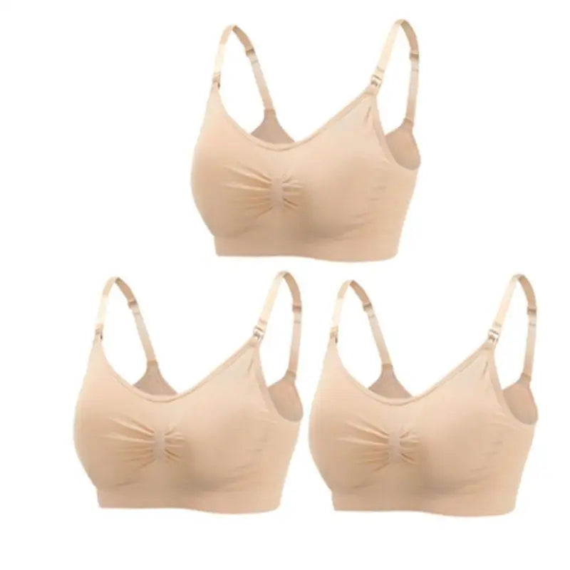 Set of 3 Seamless Maternity Nursing Bras