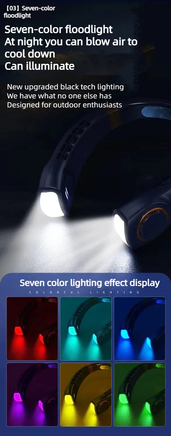 Rechargeable Hands-Free Neck Fan