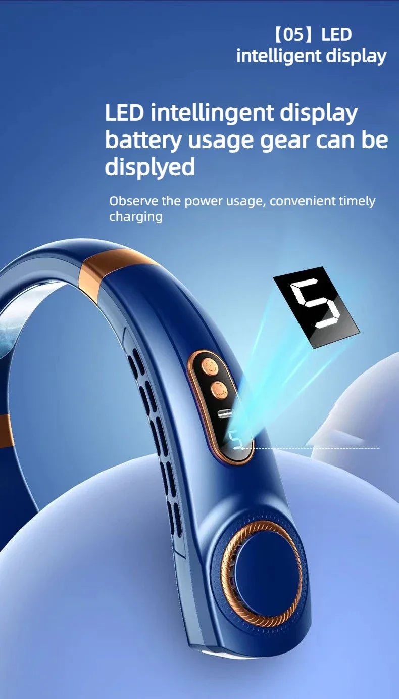 Rechargeable Hands-Free Neck Fan