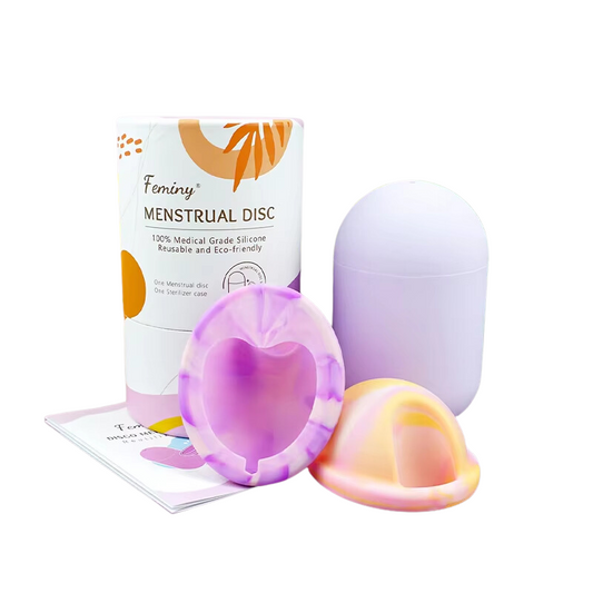 Menstrual Disc Set Reusable Soft Medical with Sterilizer Case